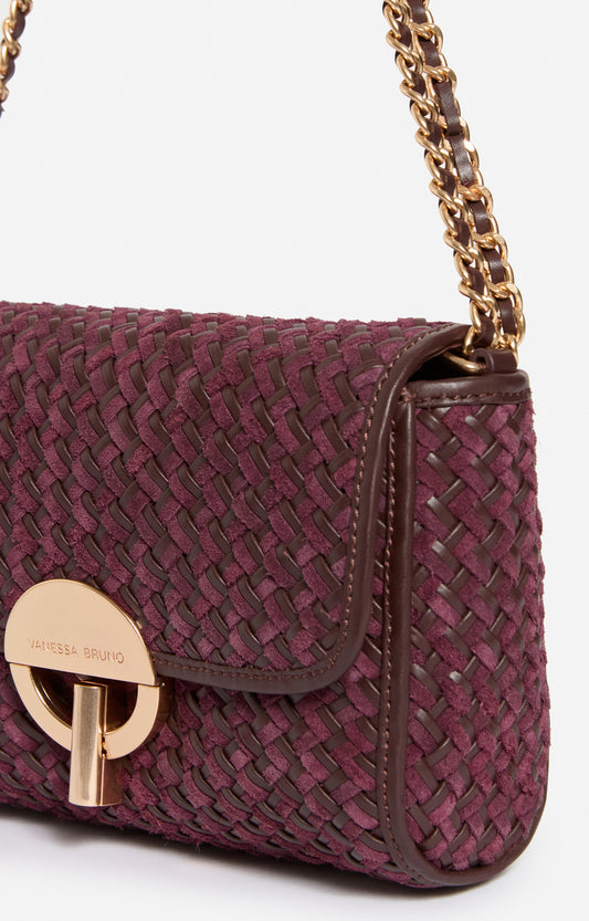 Vanessa Bruno Bolso Moon Moyen Bordeaux