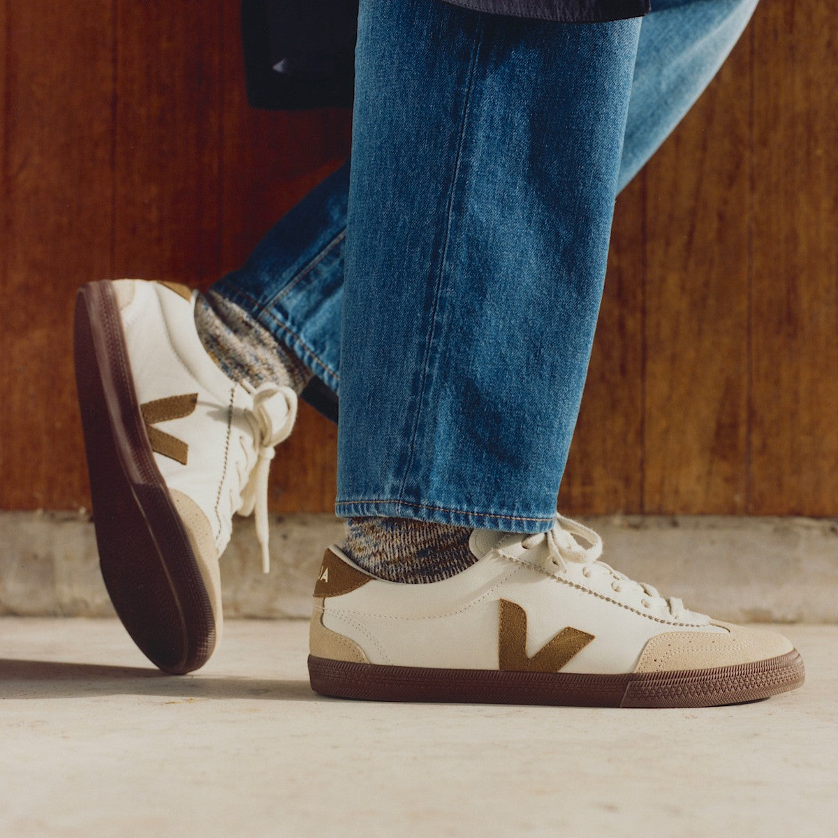 Veja Sneakers Volley leather white-tent-bark
