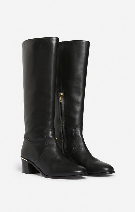 Vanessa Bruno Botas Altas de Piel Negra