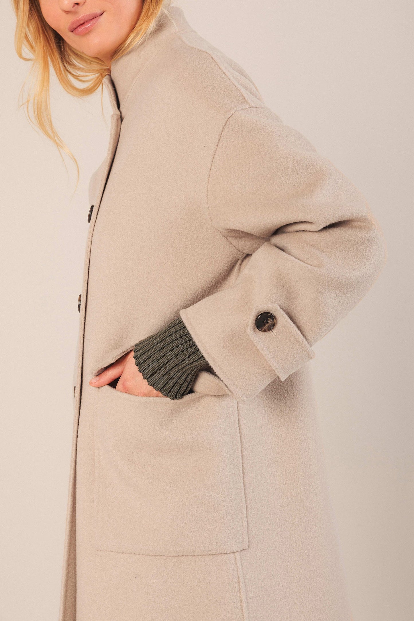 Indi&Cold Abrigo maxi lana