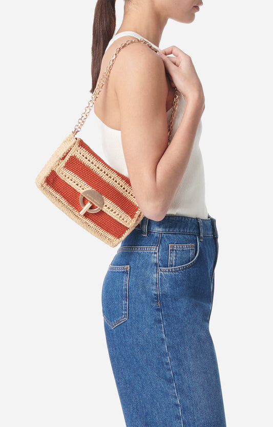 Vanessa Bruno Bolso Moon Moyen brique