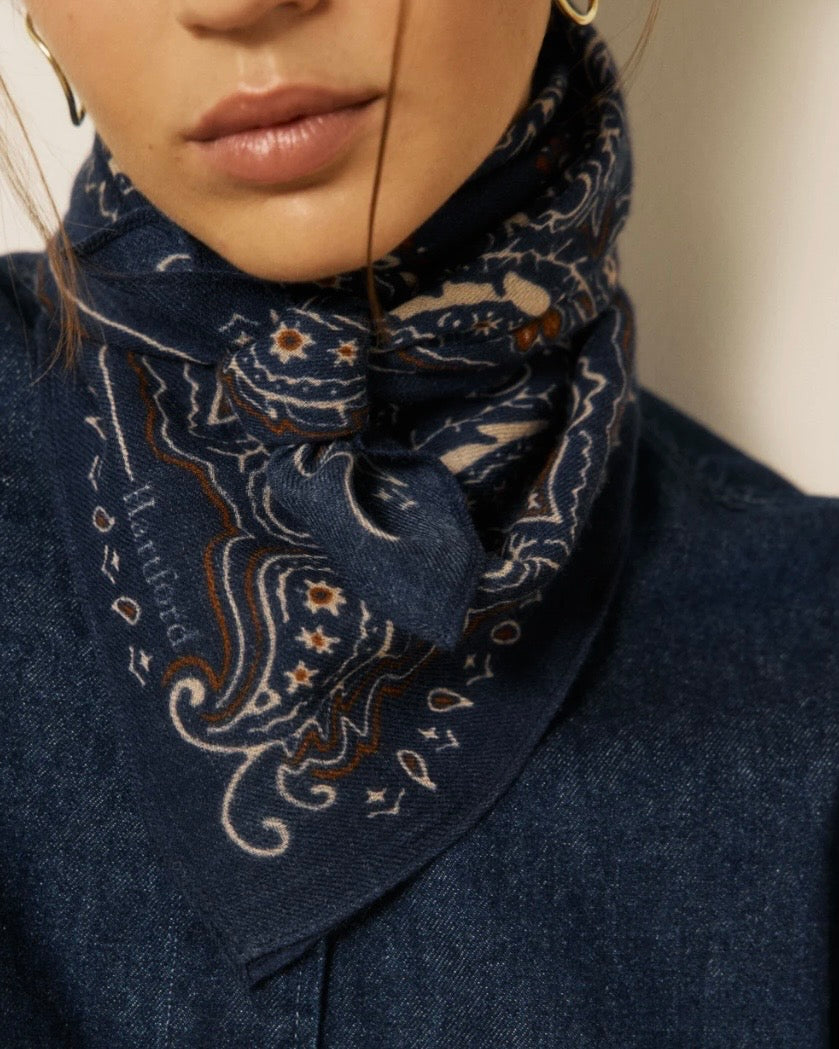 Hartford pañuelo Paisley navy