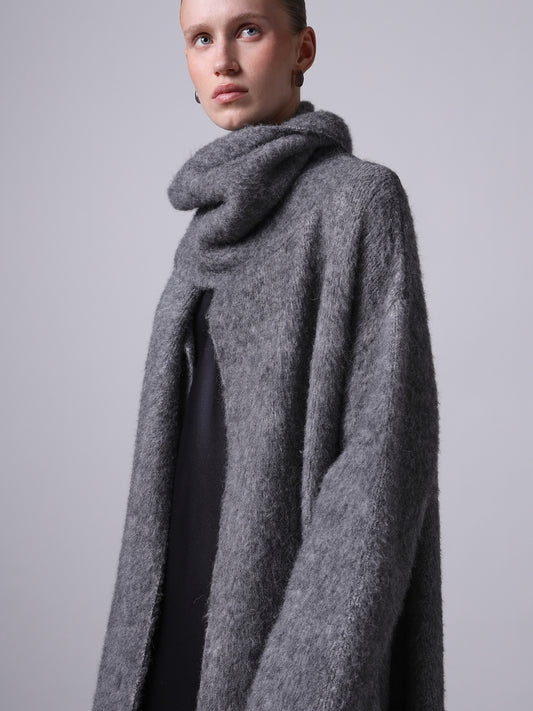 Roberto Collina Abrigo Largo con bufanda