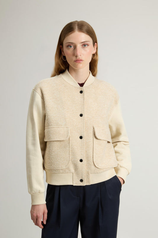 Woolrich Chaqueta Mixed fleece bomber