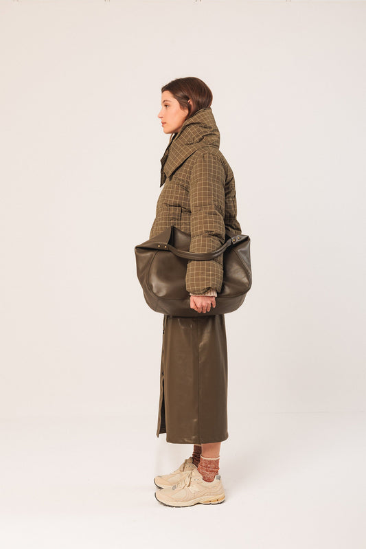 Indi&Cold Abrigo corto cuadros