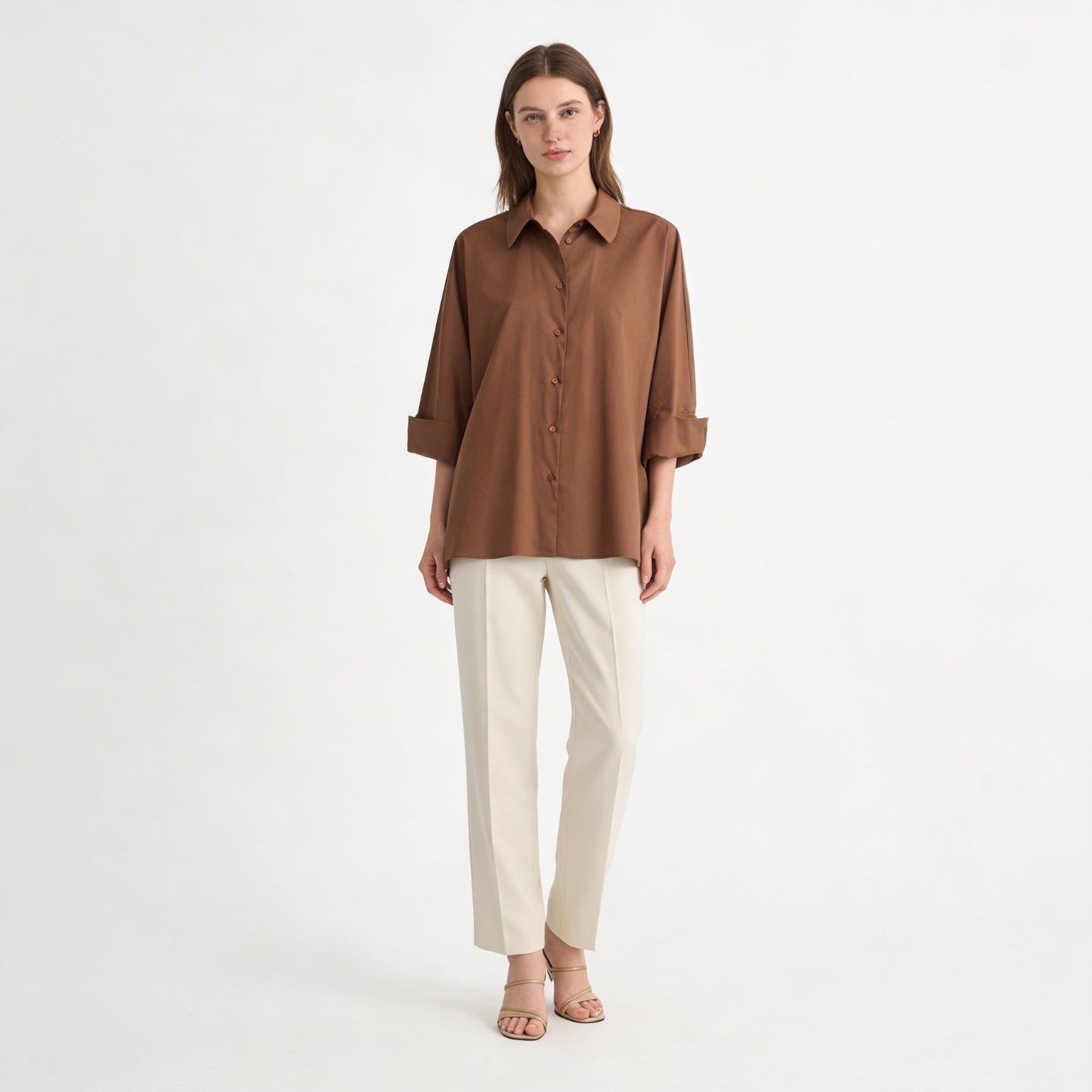 A.D.E.L.E. 1961 Camisa Orchidea nocciola