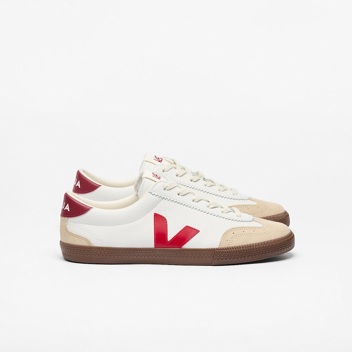 Veja Sneakers Volley leather white-Pekín-bark