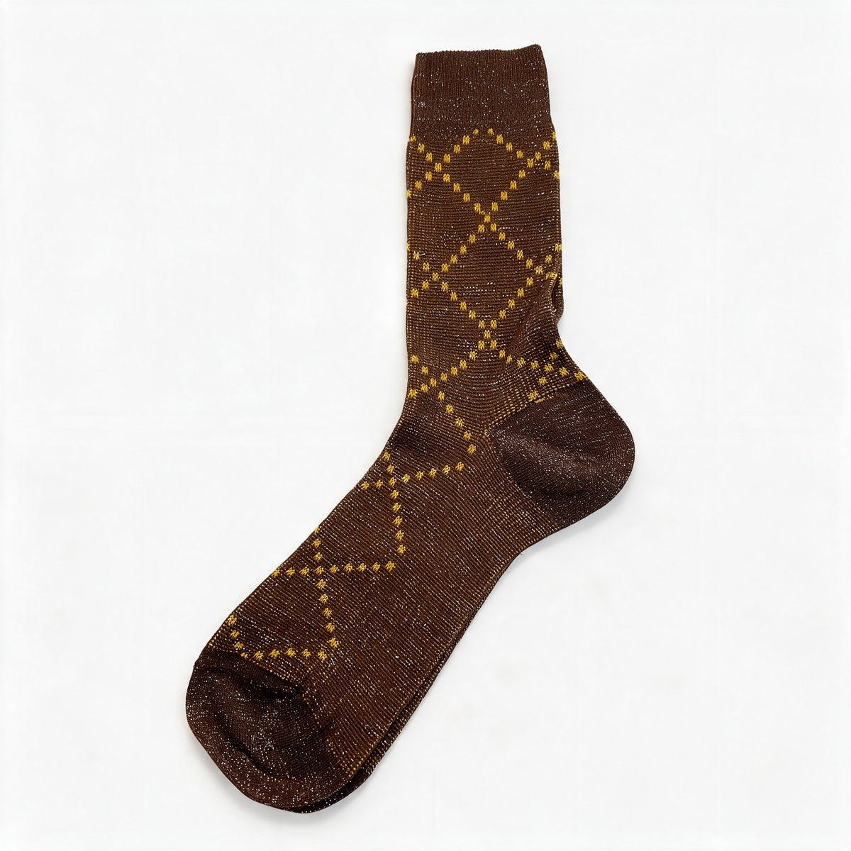 Alto Milano Calcetines Check noce medio