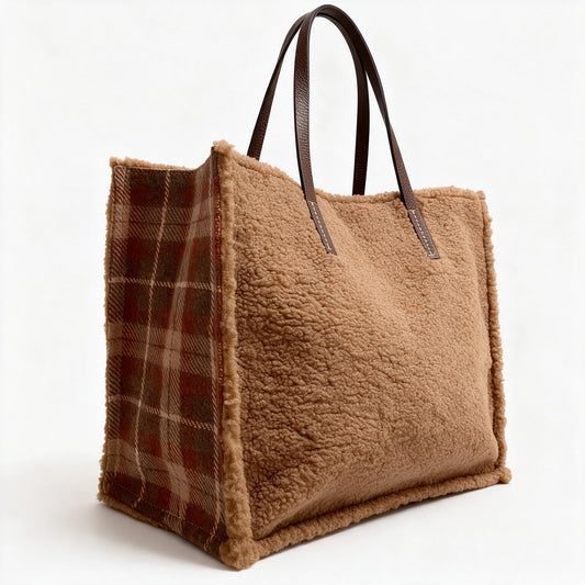 Kassiopea Bolso Maxi Shearling Cammello
