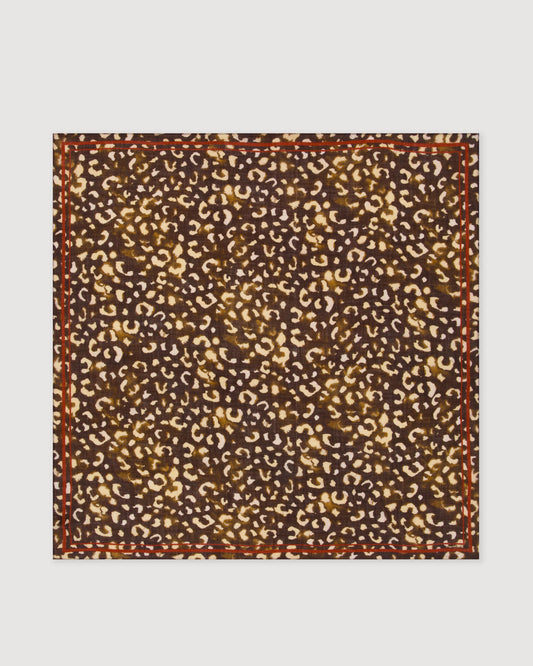 Hartford Foulard Leopardo square