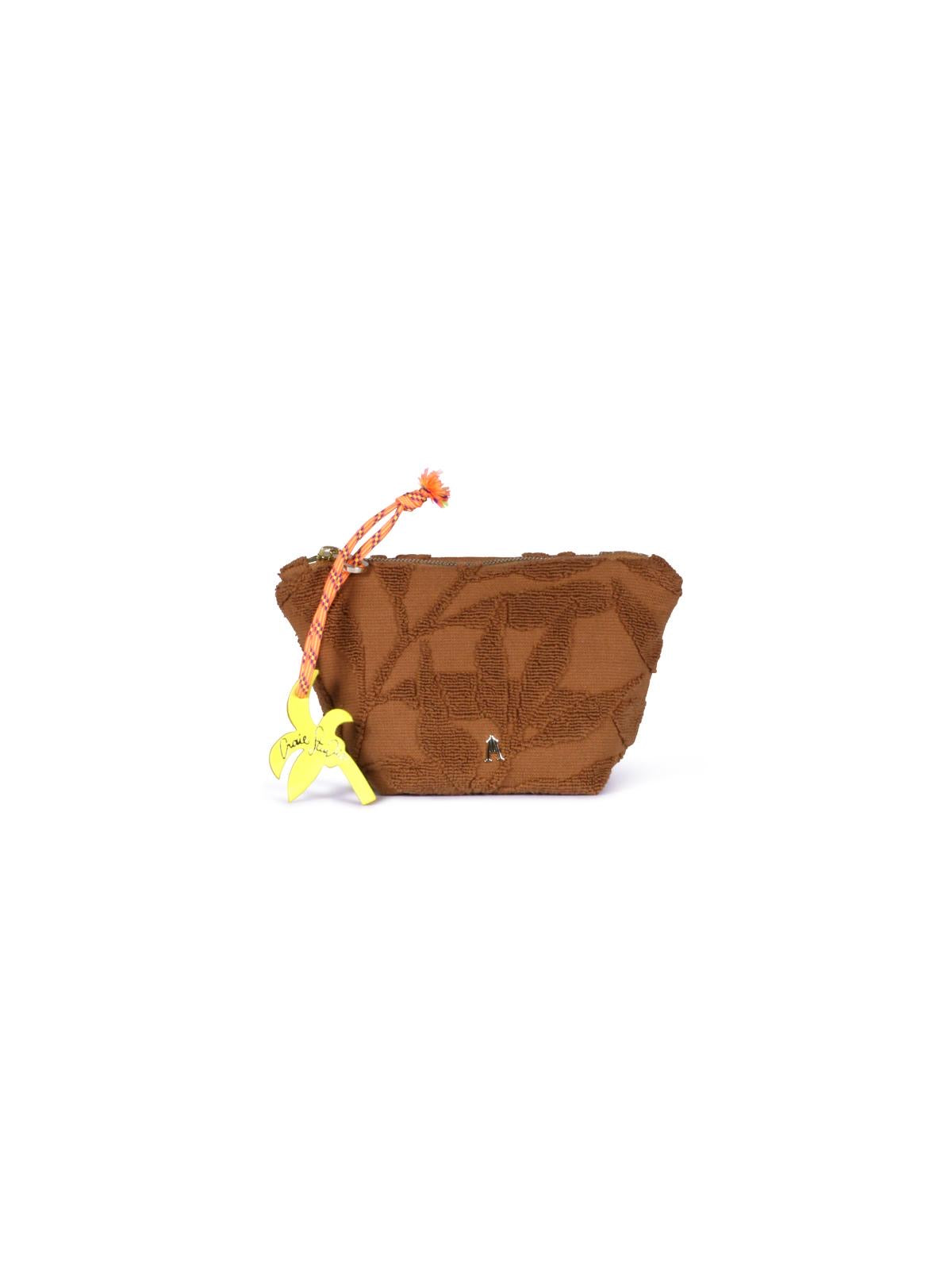 Craie Studio Pochette Mini sable II feuilles fauve
