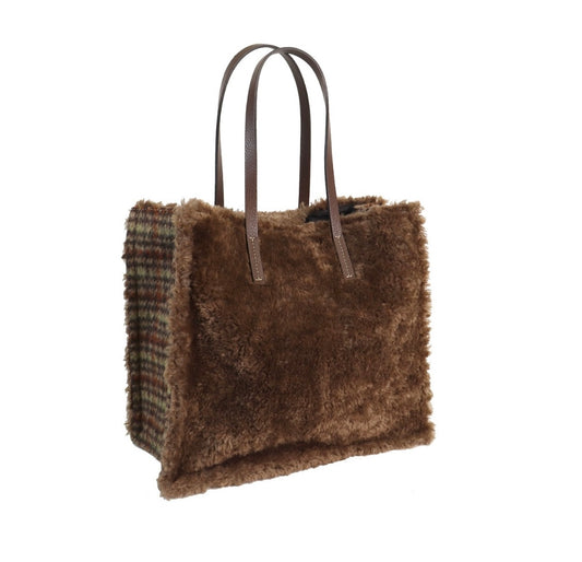 Kassiopea Bolso Maxi shearling moro