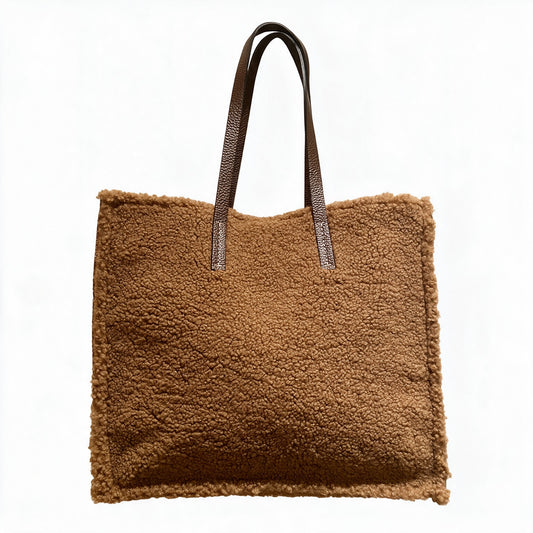 Kassiopea Bolso Maxi Shearling Cammello