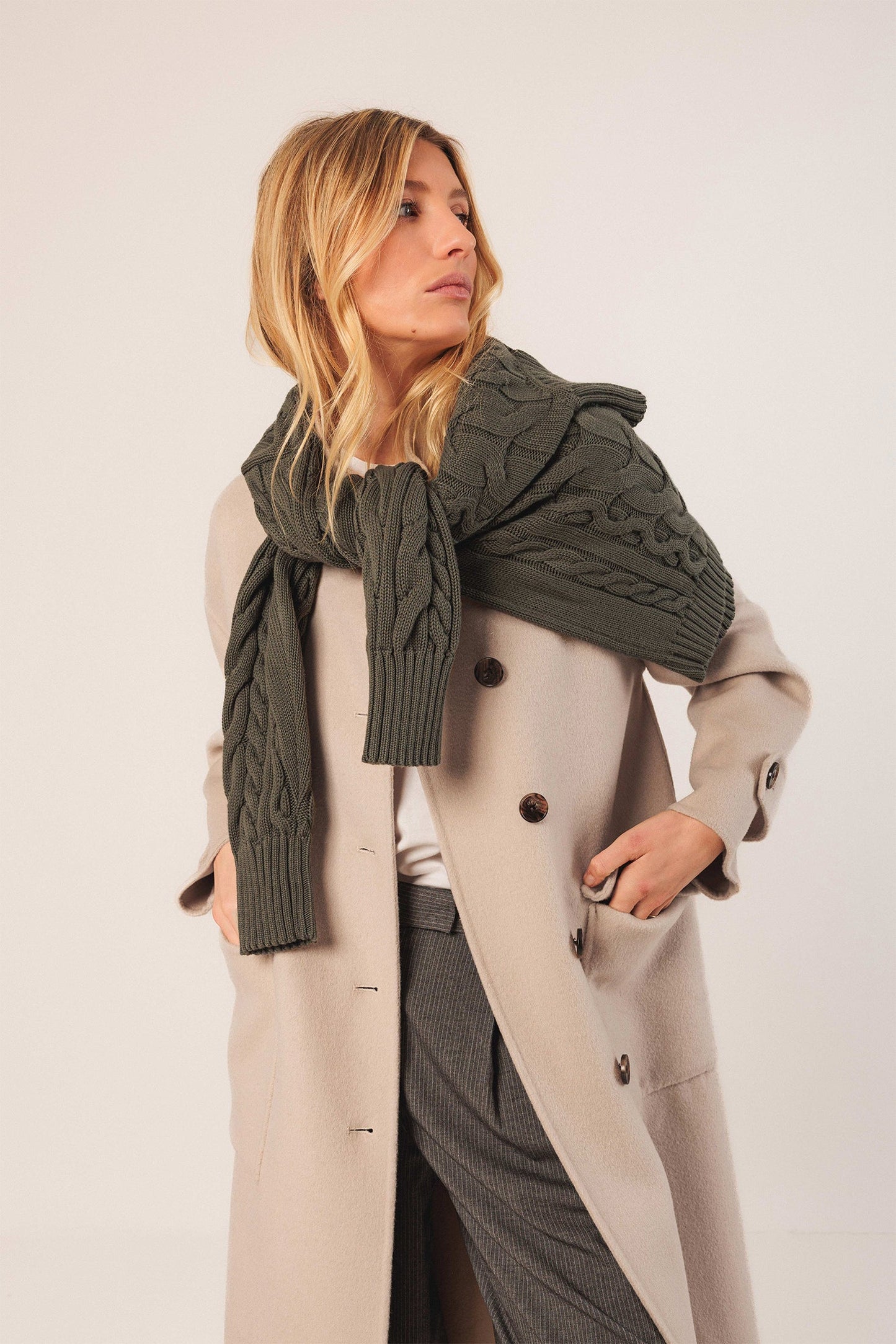 Indi&Cold Abrigo maxi lana