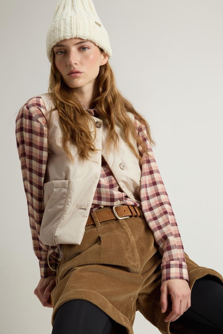 Woolrich Chaleco de nylon con cuello redondo