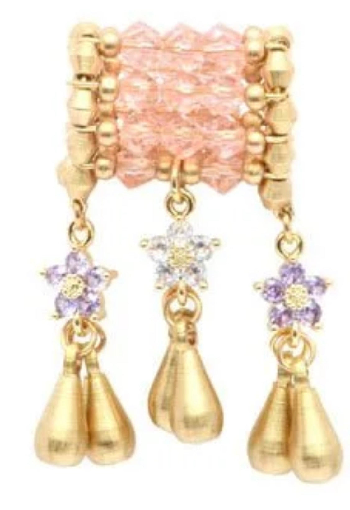 Kharmari Pieza collar Dana fleur rosa