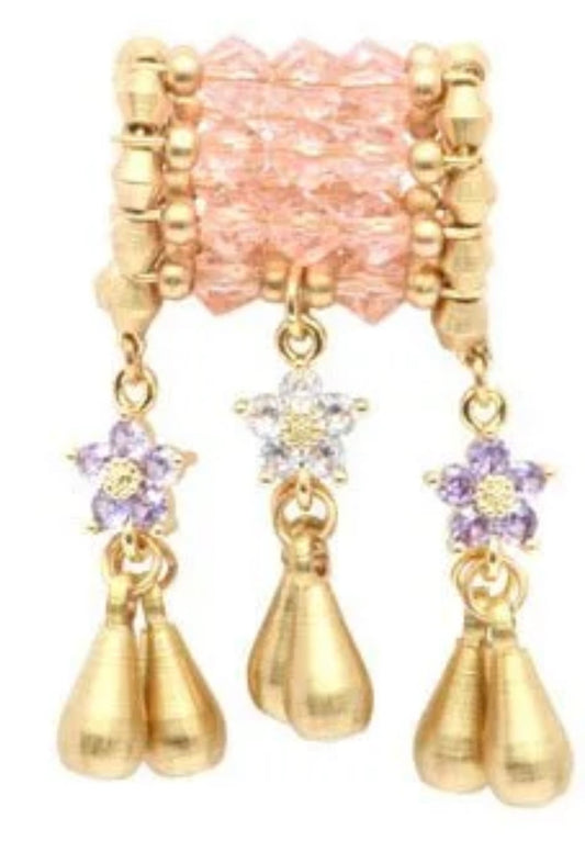Kharmari Pieza collar Dana fleur rosa