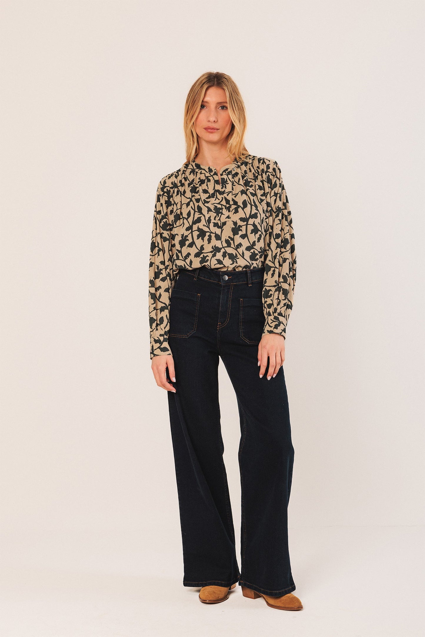 Indi&Cold Camisa cuello mao