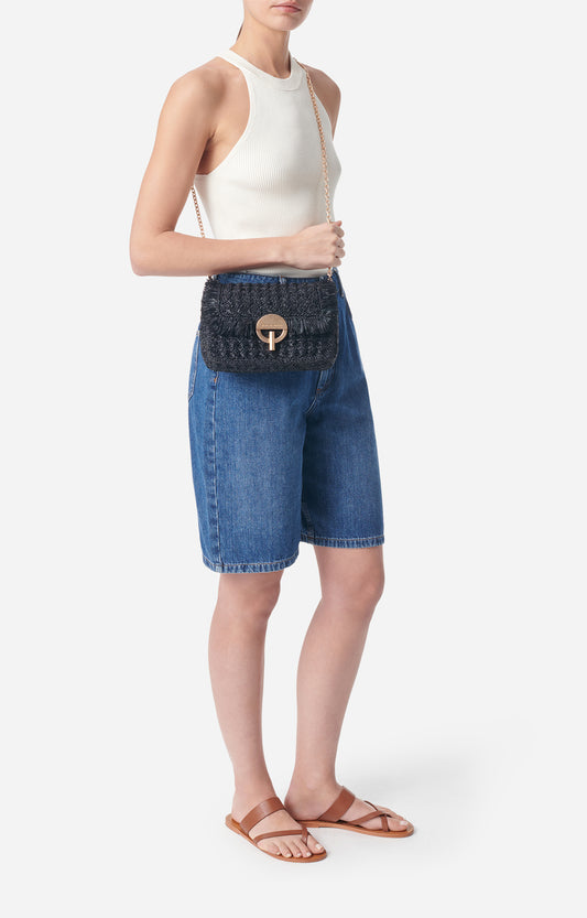 Vanessa Bruno Bolso Moon Moyen rafia