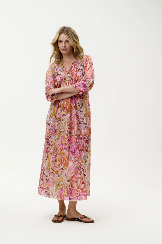 One Season Vestido Long poppy muscat