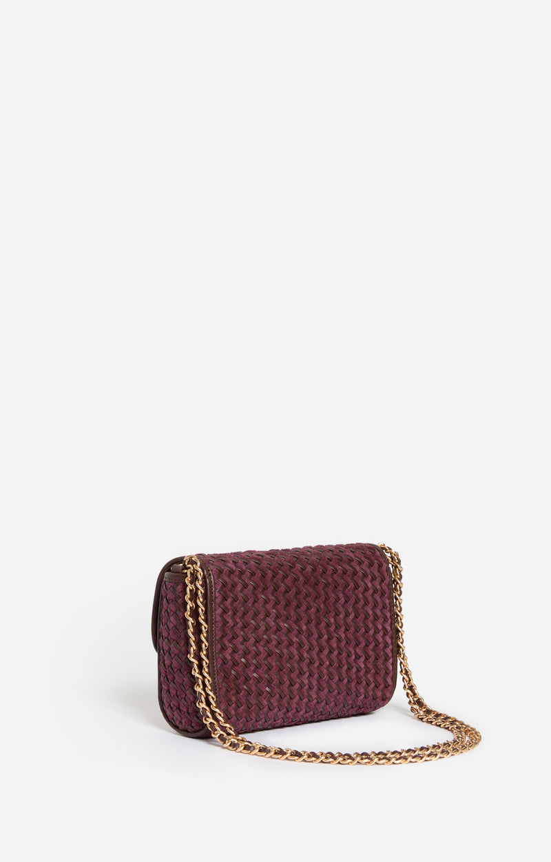 Vanessa Bruno Bolso Moon Moyen Bordeaux