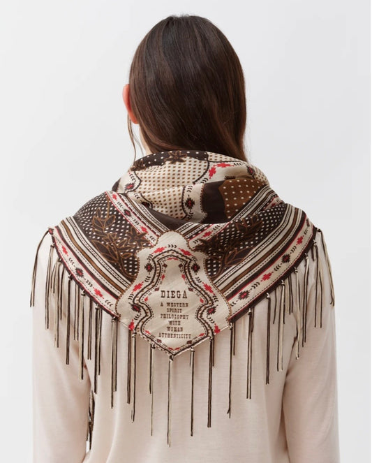 Diega Foulard Fareo ecru/choco