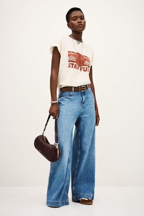 Ba&Sh Camiseta Reese crudo