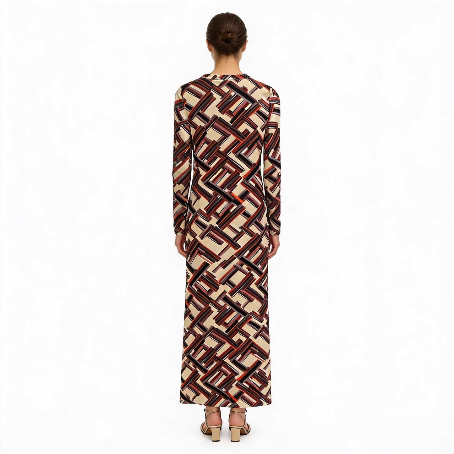 Siyu Vestido geométrico