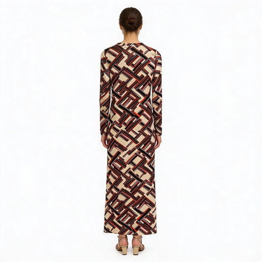 Siyu Vestido geométrico