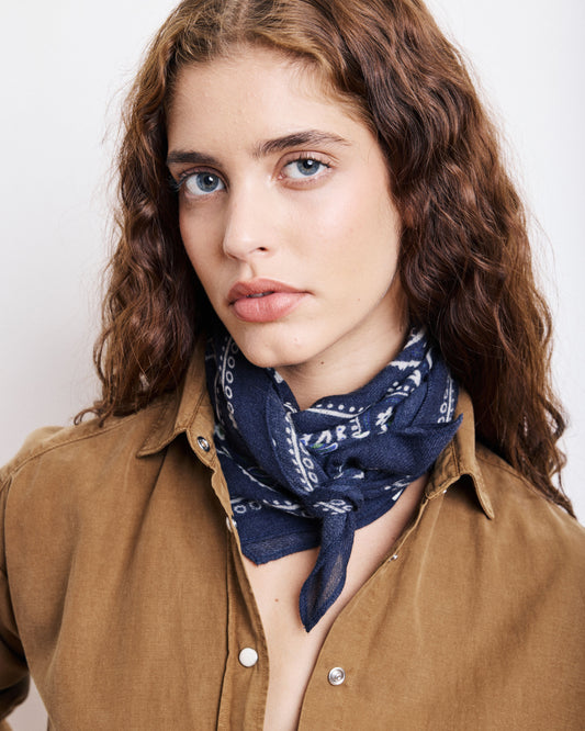 Hartford Foulard Bandana navy