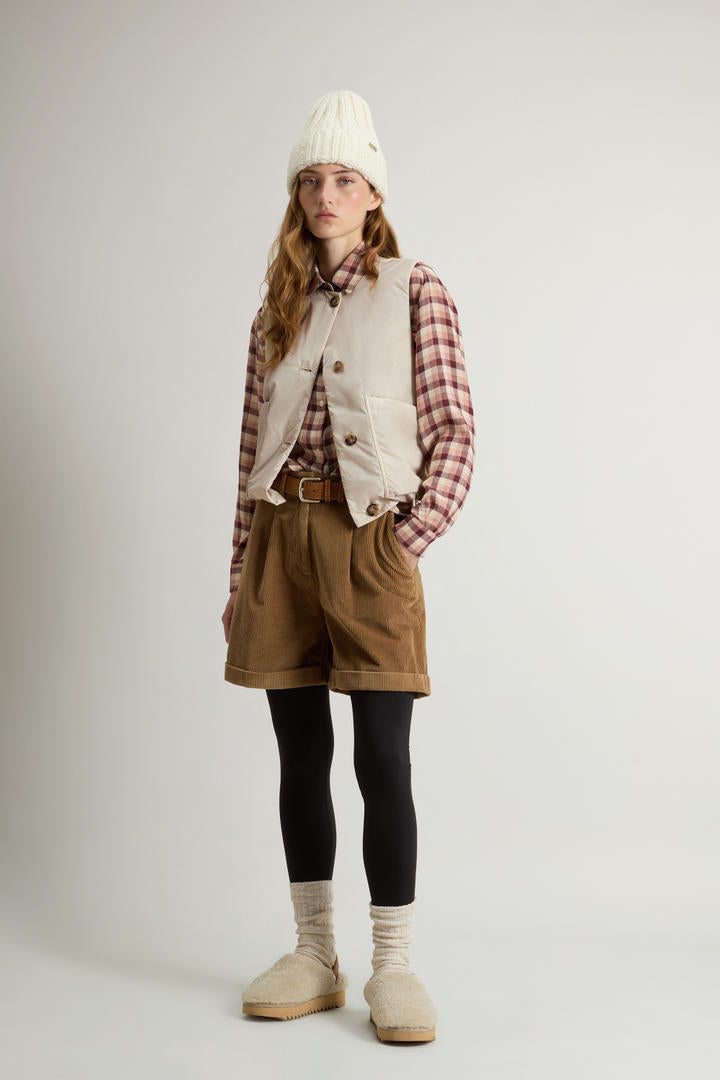 Woolrich Chaleco de nylon con cuello redondo