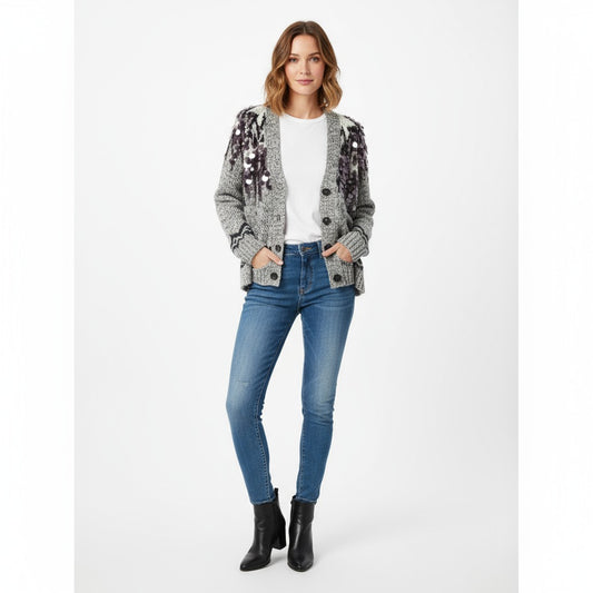 Roberto Collina Cárdigan Jacquard paillettes