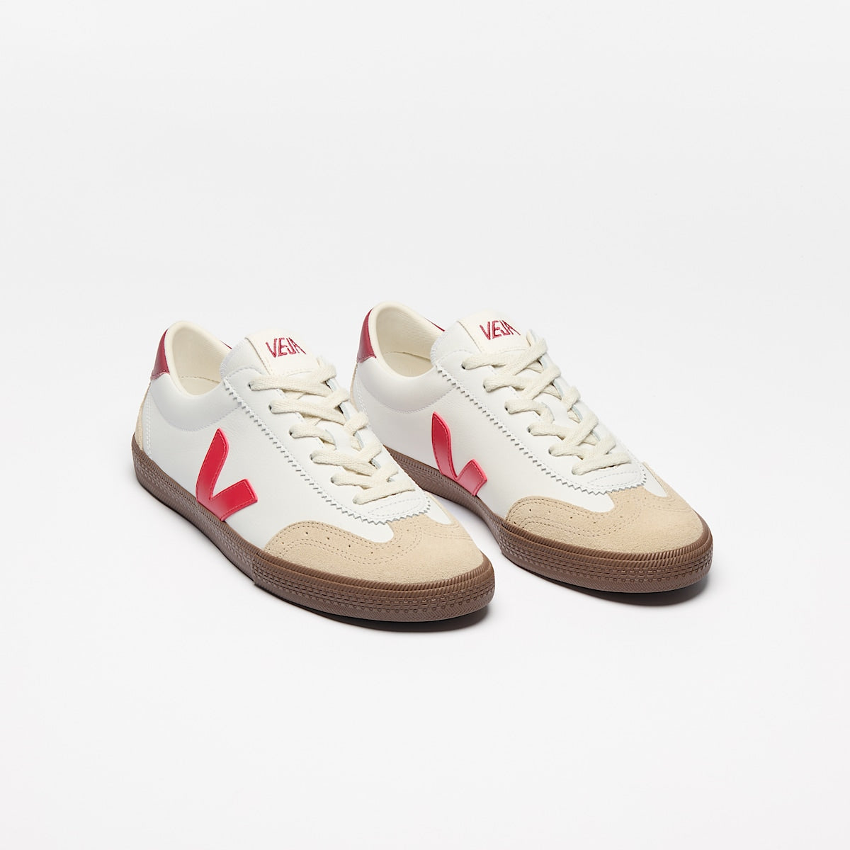 Veja Sneakers Volley leather white-Pekín-bark