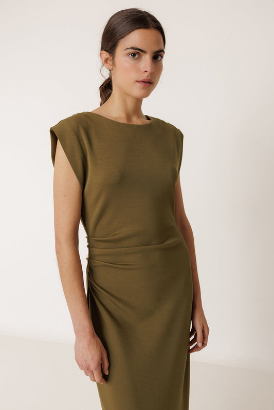 Indi&Cold Vestido ajustado pliegues - The Class Room