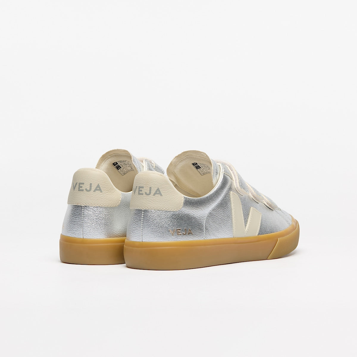 Veja Sneakers Recife leather silver pierre