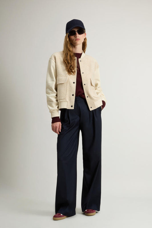 Woolrich Chaqueta Mixed fleece bomber