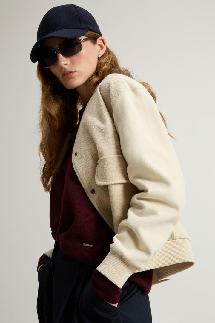 Woolrich Chaqueta Mixed fleece bomber