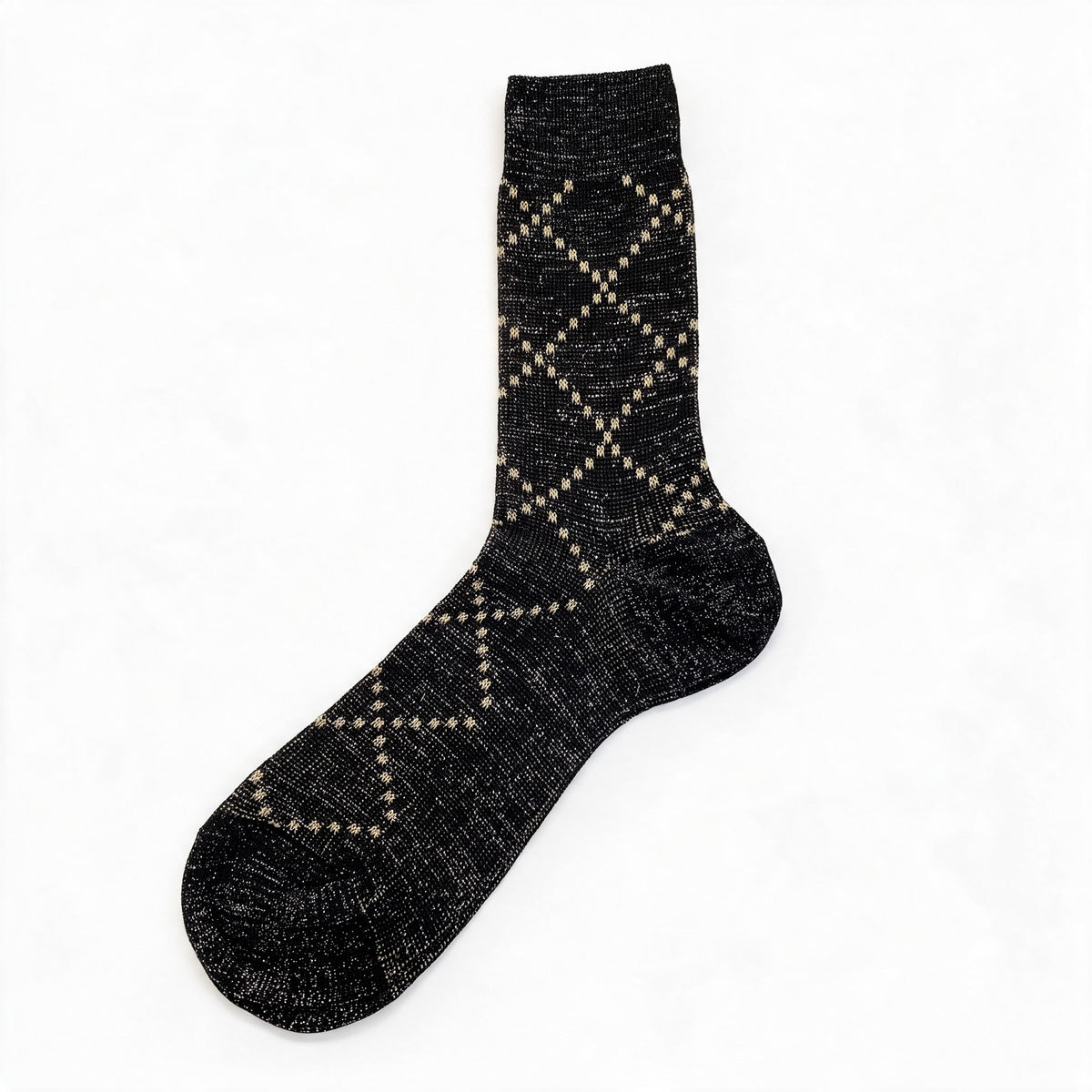 Alto Milano Calcetines Check nero