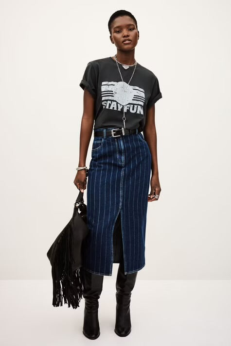 Ba&Sh Camiseta Reese antracita