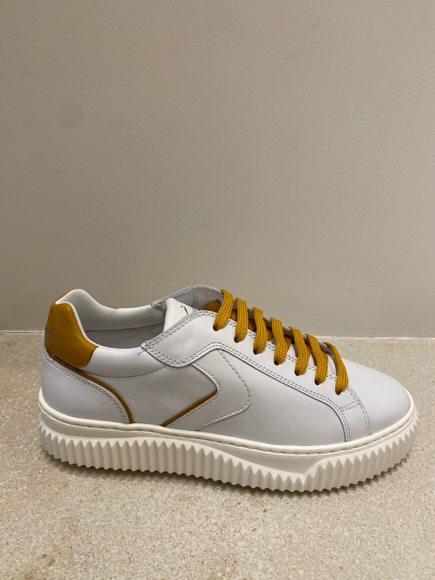 Voile Blanche Sneakers Lipari Calf white/mustard