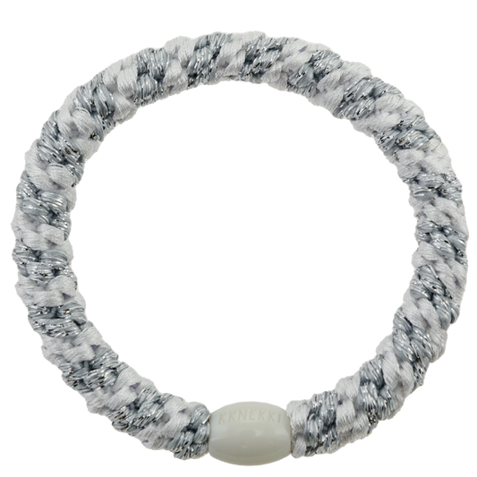 Kknekki Goma white silver glitter