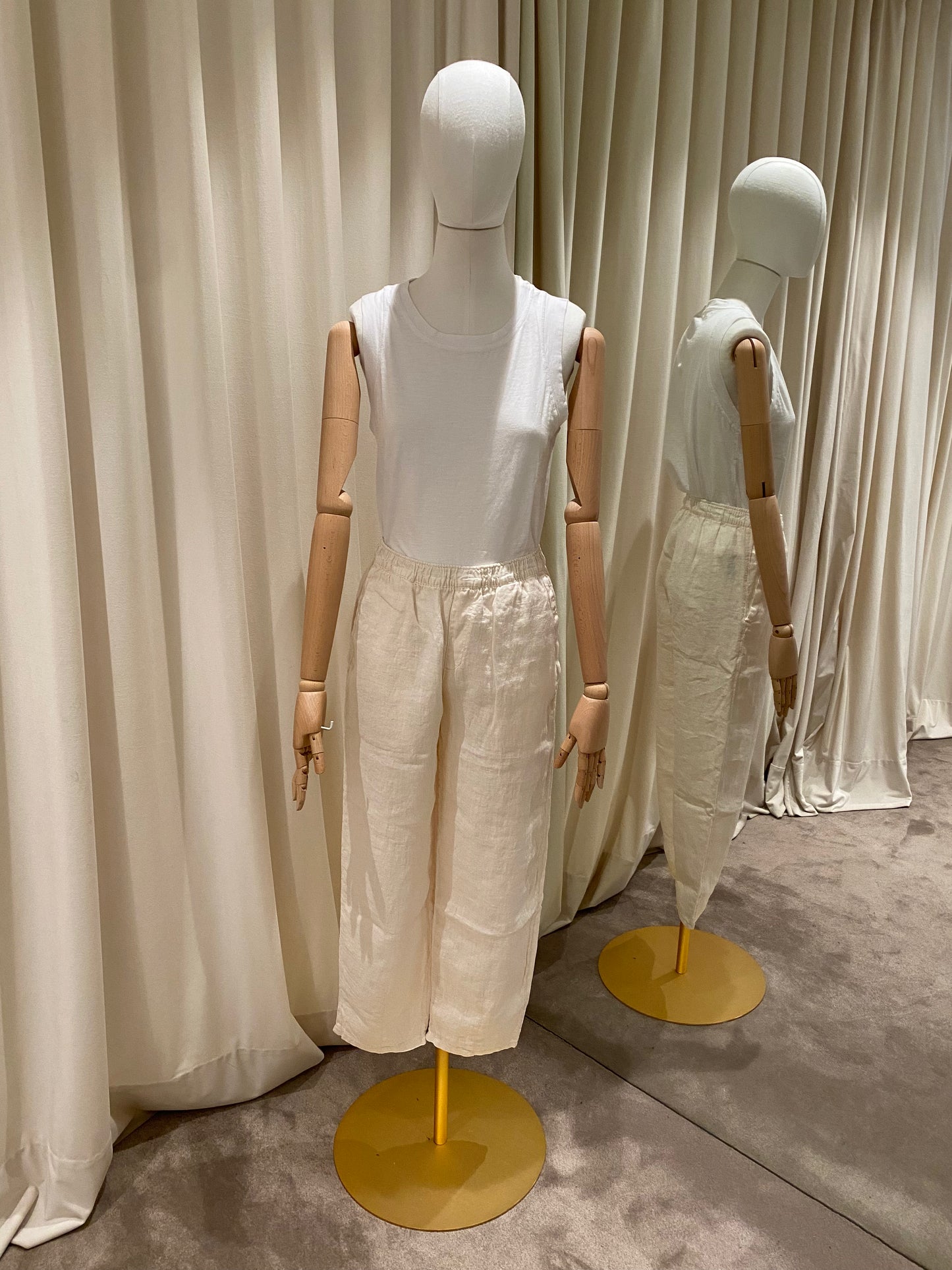 Mi&Co Pantalón lino crudo