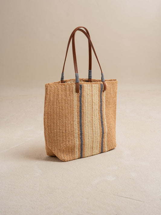 Indi&Cold Bolso rafia tricolor