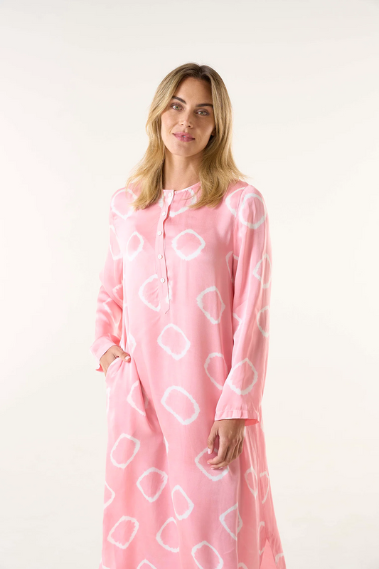 One Season Caftán Llew Maxi Atlas flamingo
