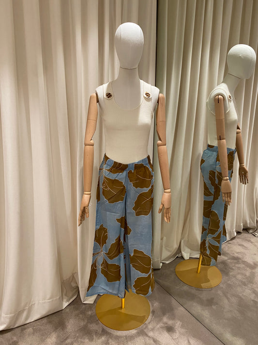 One Season PantalĂłn Palazzo Cadaques powder