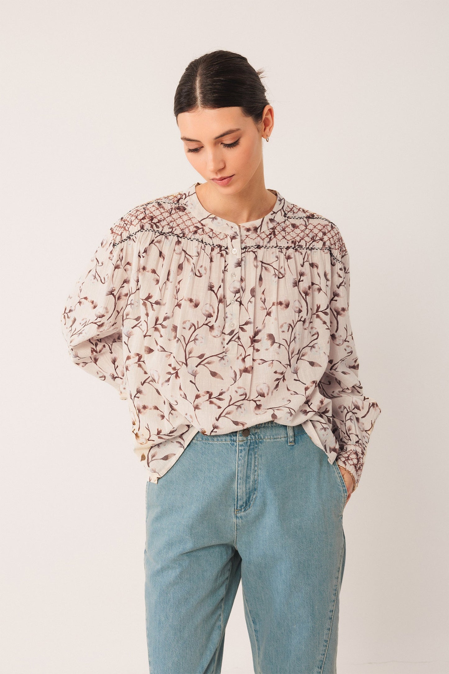Indi&Cold Camisa detalles smock