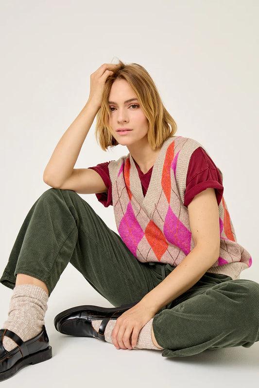 Five Chaleco Pull Sans Manche Jaquard