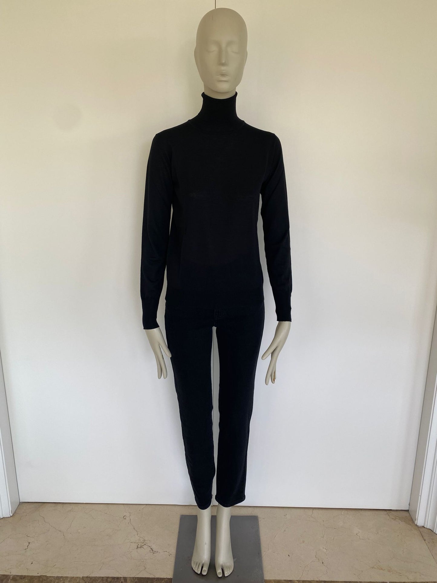 Roberto Collina Jersey cuello alto negro - The Class Room