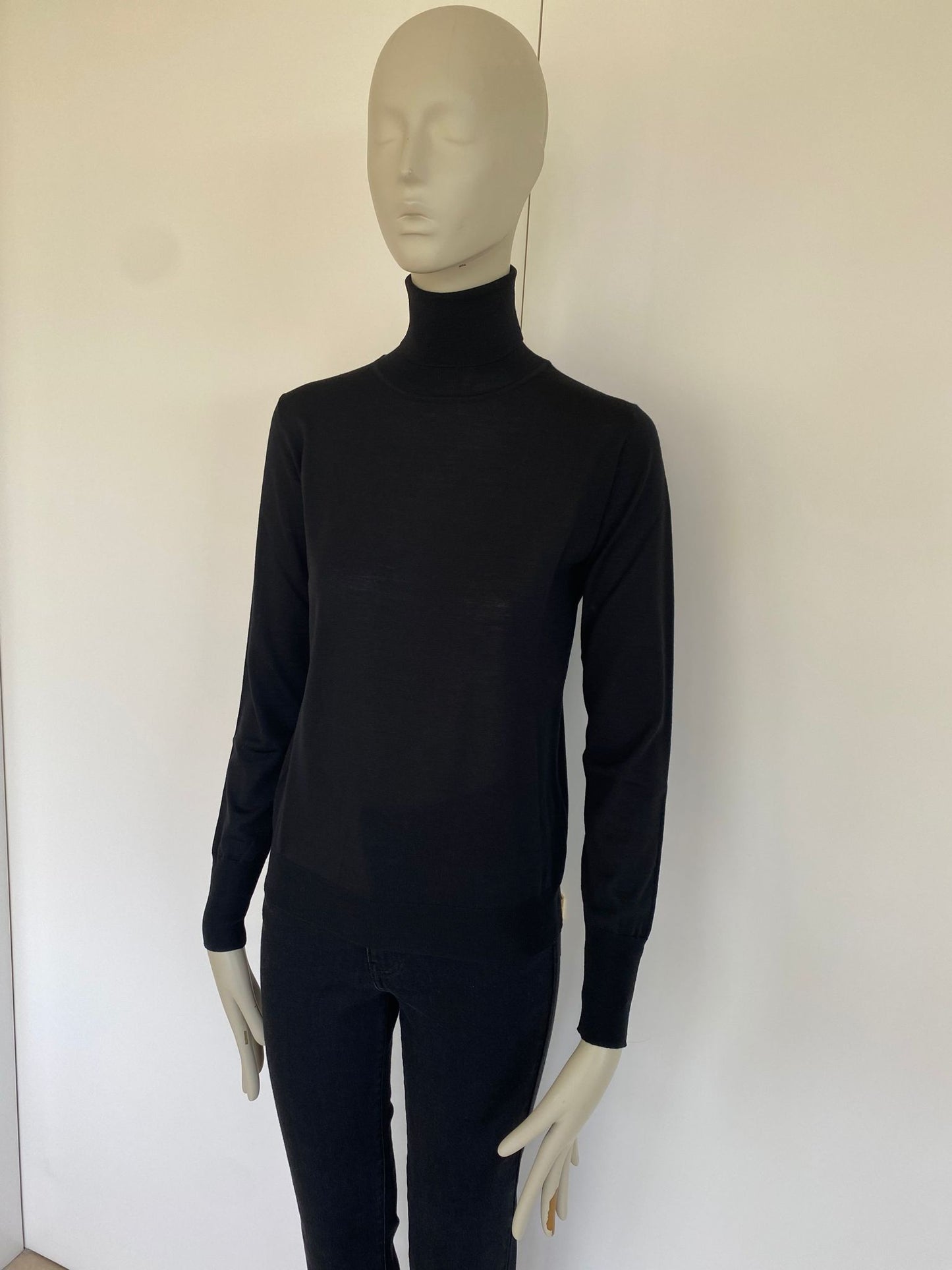 Roberto Collina Jersey cuello alto negro - The Class Room