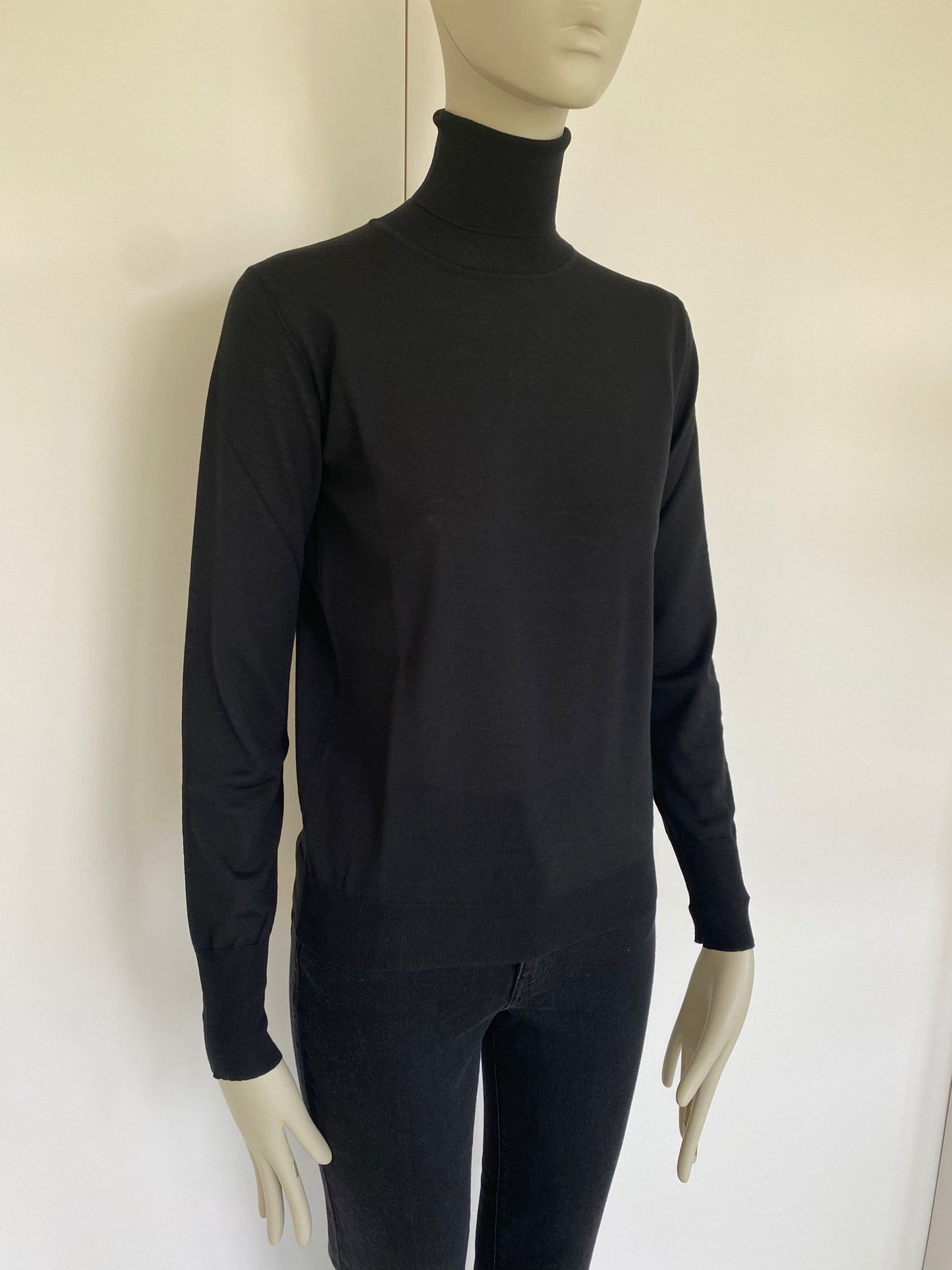 Roberto Collina Jersey cuello alto negro - The Class Room